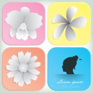 Beautiful Flowers Vector Design For Spa Background And Banner