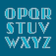 Knitted alphabet N4