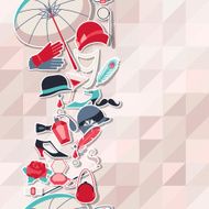 Retro of 1920s style seamless pattern N5