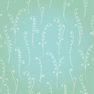 Seamless delicate floral pattern with doodle flowers N2
