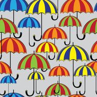 seamless pattern colored umbrella