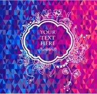Colorful geometric background card N2