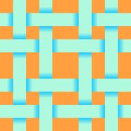 Seamless pattern of intersecting strips N3