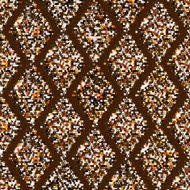 Mottled geometric ornament