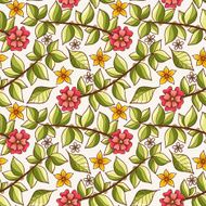 Seamless Floral Pattern N838