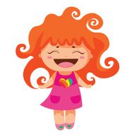 Red-haired laughing girl N2