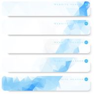 Abstract mosaic banners N4