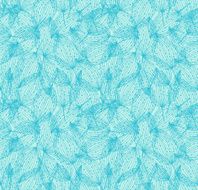 Floral seamless pattern Turquoise linear background