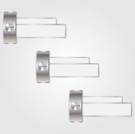 Vector metallic banner
