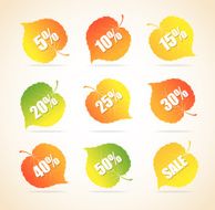 Autumnal vector discount leaves N2
