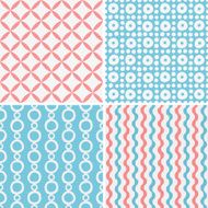 Set of abstract seamless patterns N21