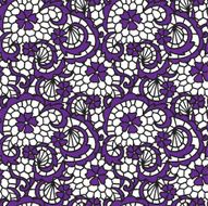 Lace seamless pattern with flowers N205