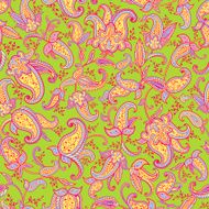 Seamless pattern based on traditional Asian elements Paisley N2
