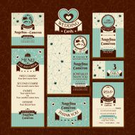 Set of wedding cards N19
