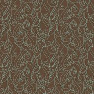 Seamless pattern hair curls and waves