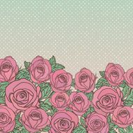 Vintage vector flower frame N7