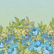 Vintage vector flower frame N8