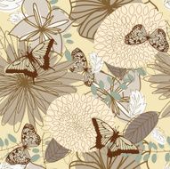 Seamless vector floral pattern N21
