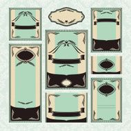 Set of floral wedding cards N37