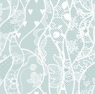Lace seamless pattern with flowers N208