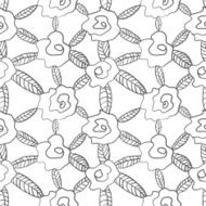 Black flower background Net of roses