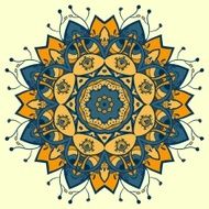 Circle ornament ornamental round lace N14