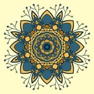 Circle ornament ornamental round lace N15