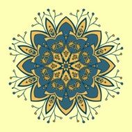 Circle ornament ornamental round lace N16