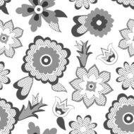 Flower pattern background Vector illustration N2