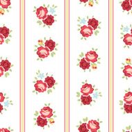 Seamless Shabby Chic Rose Pattern