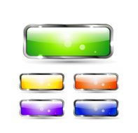 Vector glossy buttons