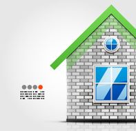 Detailed vector house