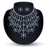 necklace with her wedding N5