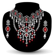 necklace with her wedding N7