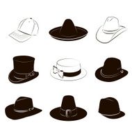 Collection of hats