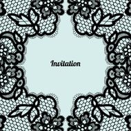 Invitation Lace background with a place for text