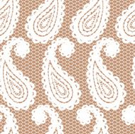 Lace seamless pattern with paisley N8
