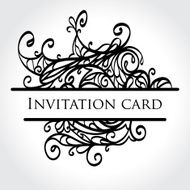 Vector lace card N6