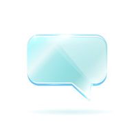 Semi-transparent speech bubbles
