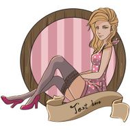 Pin up teenager