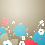 Vector floral background N34