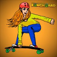 extreme girl jn longboard