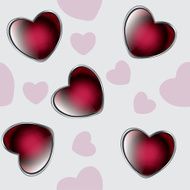 valentine seamless hearts pattern background