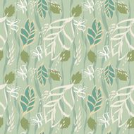 Summer leaves texture seamless pattern N2