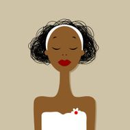 Pretty woman portrait spa salon N4