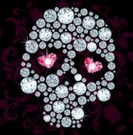 Diamond skull