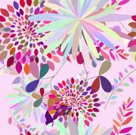 Seamless multicolor floral pattern N2