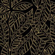 autumn seamless pattern of abstract leaves