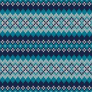 Seamless Fair Isle Knitted Pattern Festive and Fashionable Sweater Design