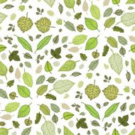 Leaves Seamless vector background N18